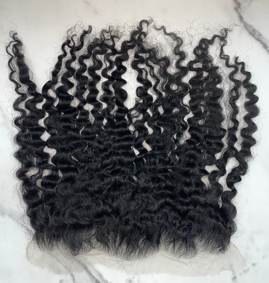 Raw Burmese Exotic Curly HD Lace Frontal