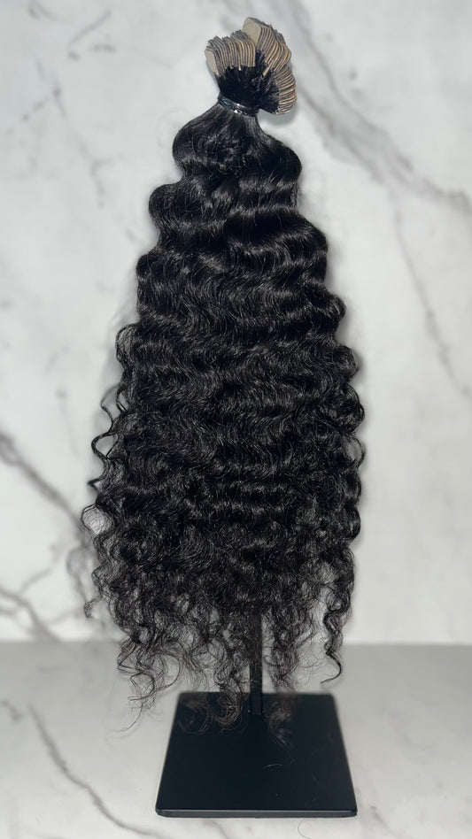 Raw Burmese Exotic Curly Tape-In